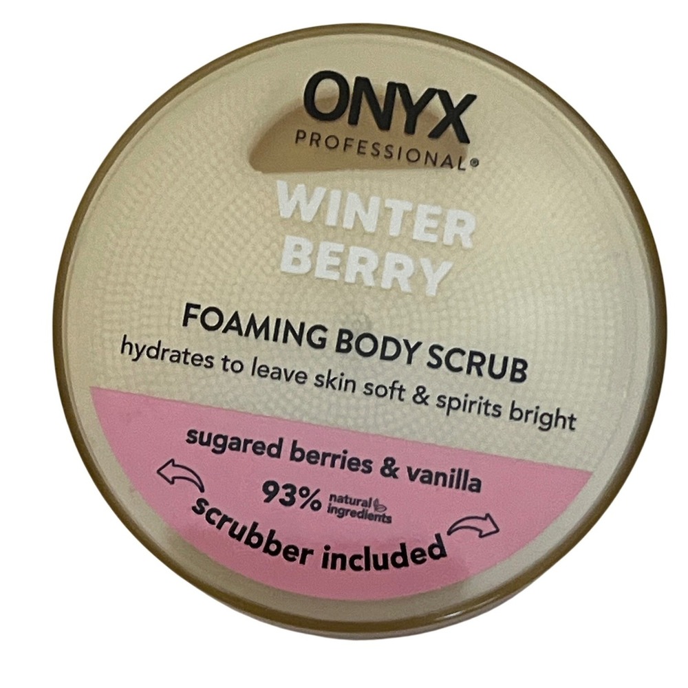 BRAND NEW Onyx Professional Winter‎ Berry Foaming Body Scrub - Set of 2